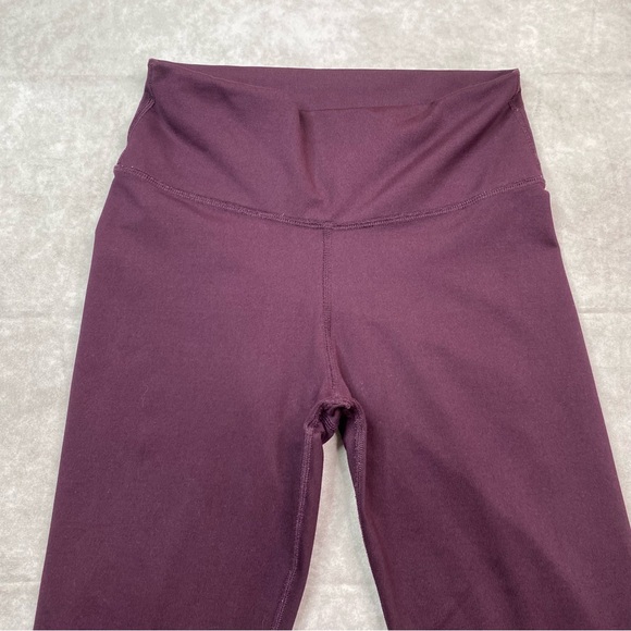 Fabletics Leggings Women's Size Small Maroon High Rise Stretch Acitve Gym - Picture 2 of 12